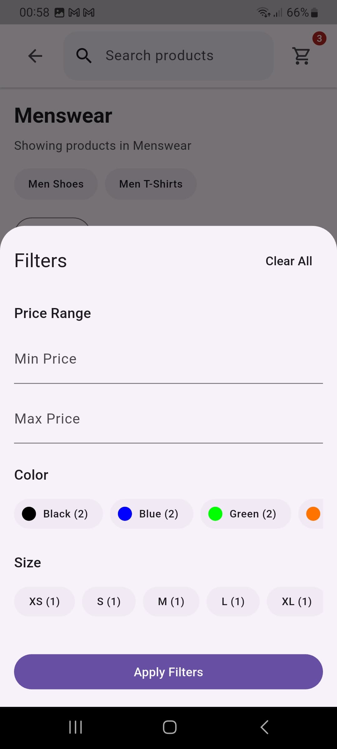Product Filters