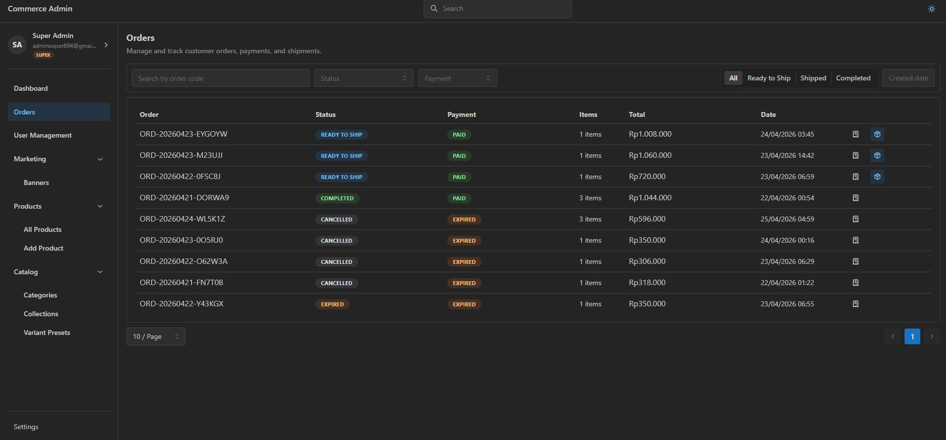Order Management